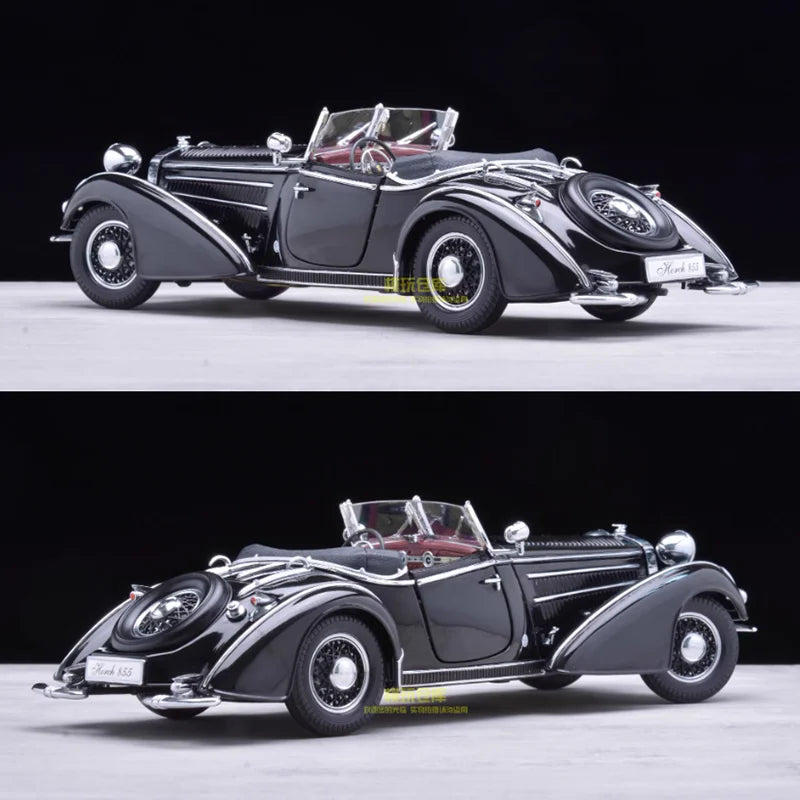 Sunstar 1:18 HORCH 855 1939 Vintage Model Car Adult Souvenir Classic Static Display Collection Toy Gift