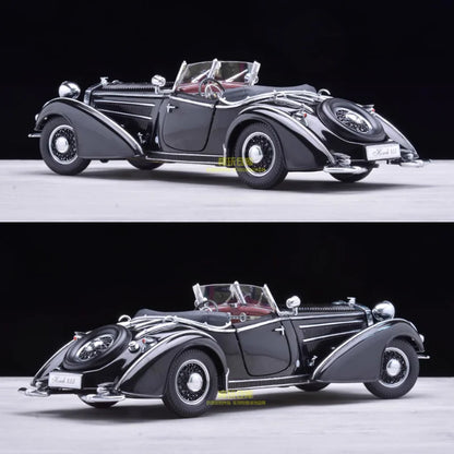 Sunstar 1:18 HORCH 855 1939 Vintage Model Car Adult Souvenir Classic Static Display Collection Toy Gift