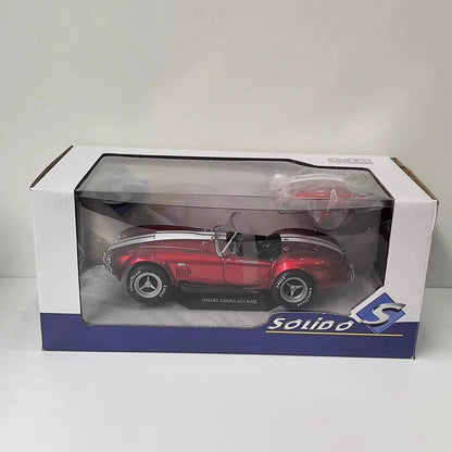 Solido 1/18 Scale SHELBY COBRA 427 1965 Alloy Car Model Static Collection Decorated Holiday Gifts Toys Souvenir Gift