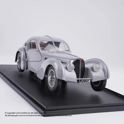 Solido 1/18 Bugatti Atlantic Type 57 SC 1937 Diecast Vehicle Model with Two Open Doors Limited Edition Cars Gifts