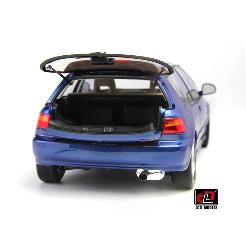 LCD 1/18 Car Model Honda Civic Mk5 EG6 Car Model Simulation Model Diecast Model Collect Ornaments Boy Custom Birthday Toy Gift