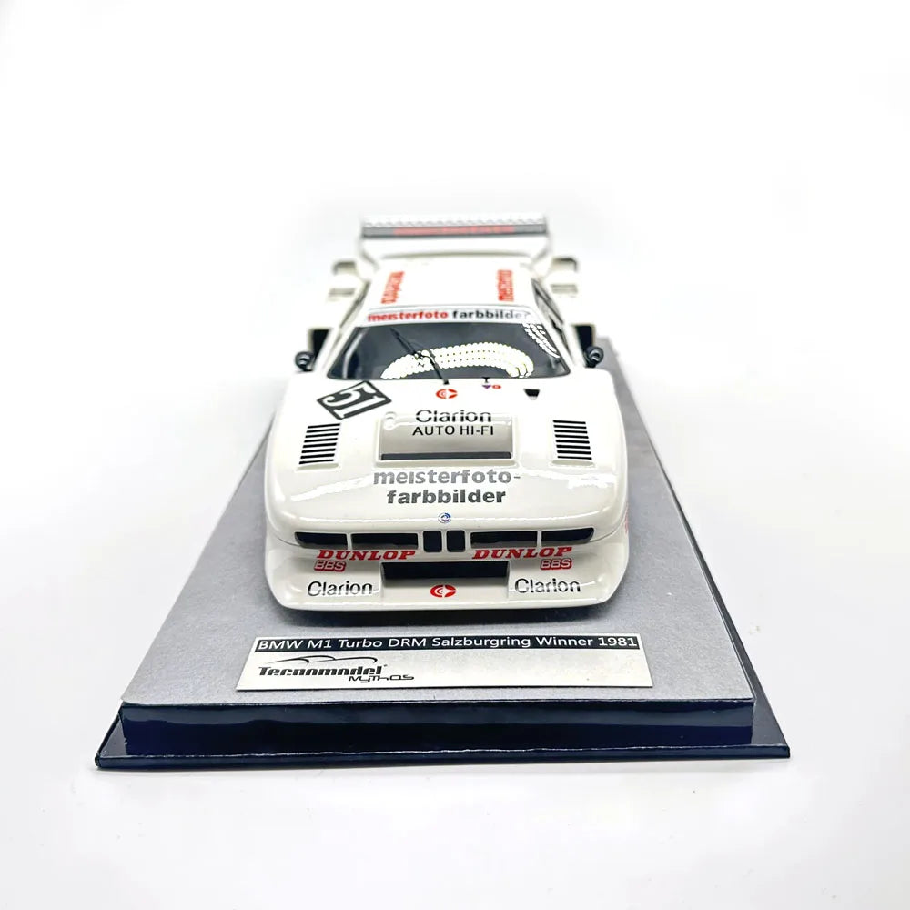 M1 Turbo DRM Salzburgring Winner 1981 #51 1/18 Scale Resin Model Car Birthday Collection Gift Toy Scene Matching
