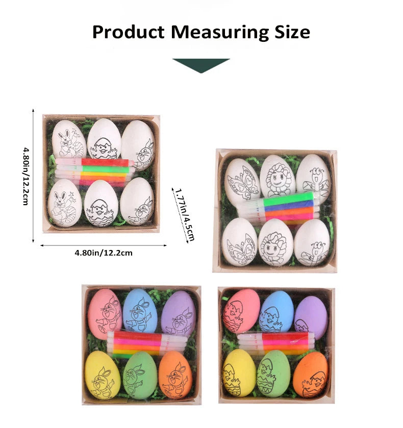 DIY Hand-Painted Easter Eggs, Easter Home Décor, Creative Easter Gift for Easter Party