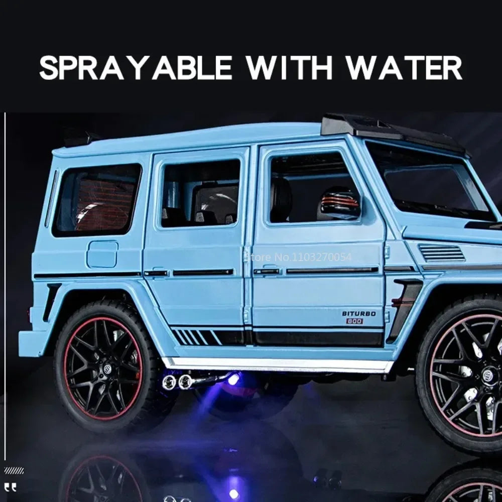 G800 Model Car 1:18 Alloy Diecast Metal Off-Road Vehicles Collection With Sound & Light Toy Cars Gift Series