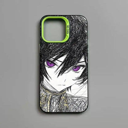 luxury comic Code Geass Phone Case For iPhone 17 16 15 14 13 12 11 Pro MAX Matte Shockproof Back Anti Fall Matte Cover