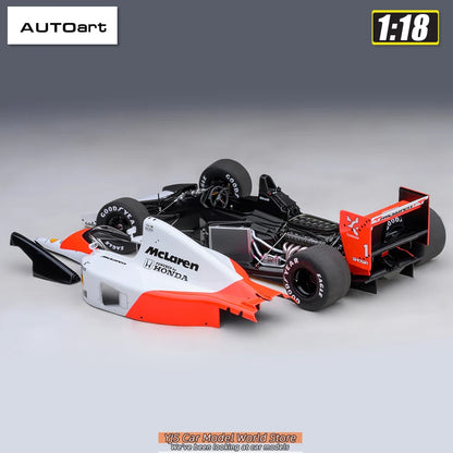 AUTOART New 1/18  Honda MP4/6 1991 #1 (with McLaren logo)  Car model  Send to a friend  Personal collection Static ornament