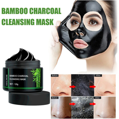 Bamboo Charcoal Blackhead Remover Mask Deep Cleanig Purifying Shrink Pores Cream Oil Control Exfoliator Peel Mud Mask Skin Care