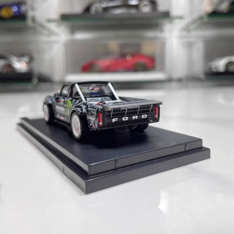 SW 1:64 Mustang Hoonicorn F-150 Monster Energy Tianmen Mountain High Detail Diecast Alloy Car Model Display Collect Perfect Gift