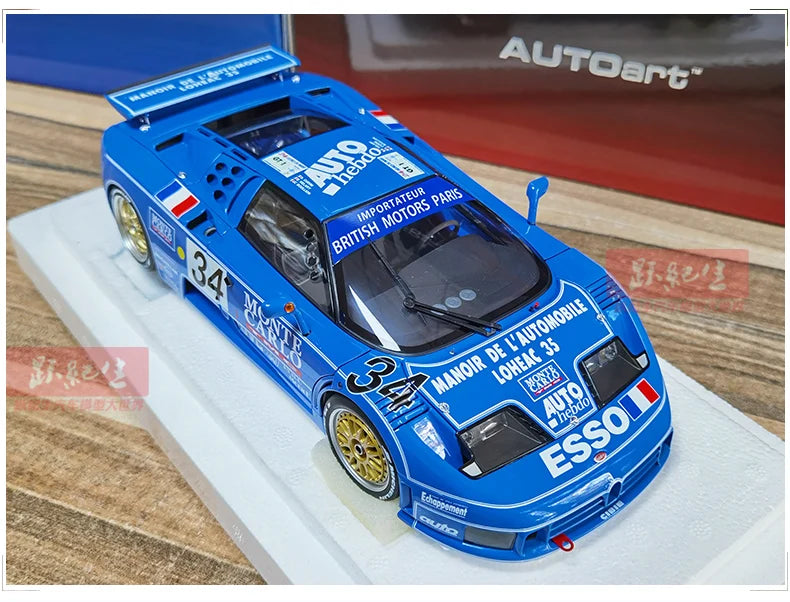 AUTOART Bugatti EB110 24HR Le Mans Racing 1994 #34 1:18 Car model Collection Display gift Static Ornament Collection