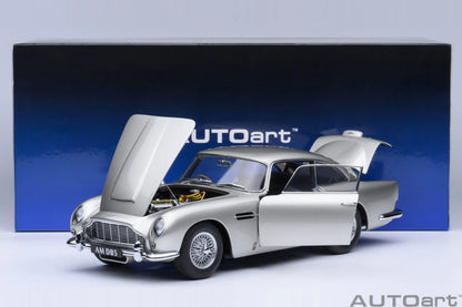 Autoart 1/18 ASTON MARTIN DB5  ABS 007/Goldfinger Bond , door full open sports car model static decoration collection