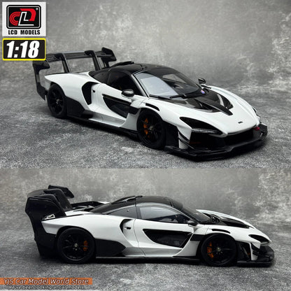 LCD Diecast car model 1:18 McLaren Senna GTR car model metal static display collection
