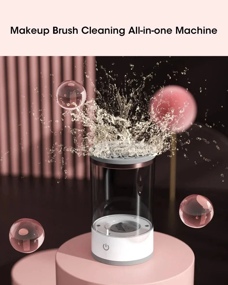 Automatic Rotating Makeup Brush Cleaner Electric Cosmetic Brush Washing Machine