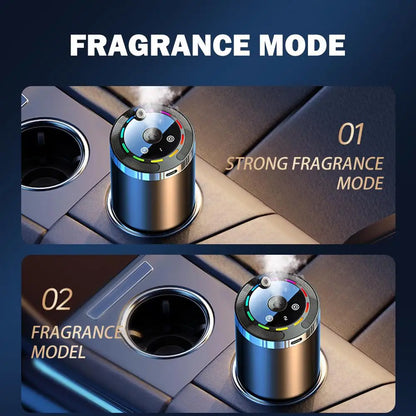 Car Electric Air Diffuser Aroma Car Air Vent Humidifier Mist Aromatherapy Air Freshener Removing Odor Eliminator Rechargeable