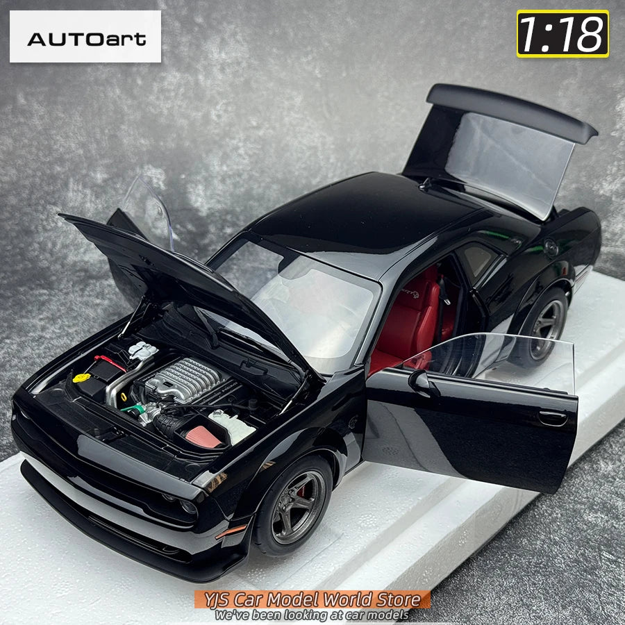 AUTOart 1/18 Dodge Challenger SRT 2023 Hellcat Widebody 2018 Car model Static model sports car birthday gift