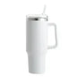 Metal Vacuum Insulated Cup 1200ML Stainless Steel Portable Water Cup Refrigerated Vacuum Insulated Straw Leak-proof Lid