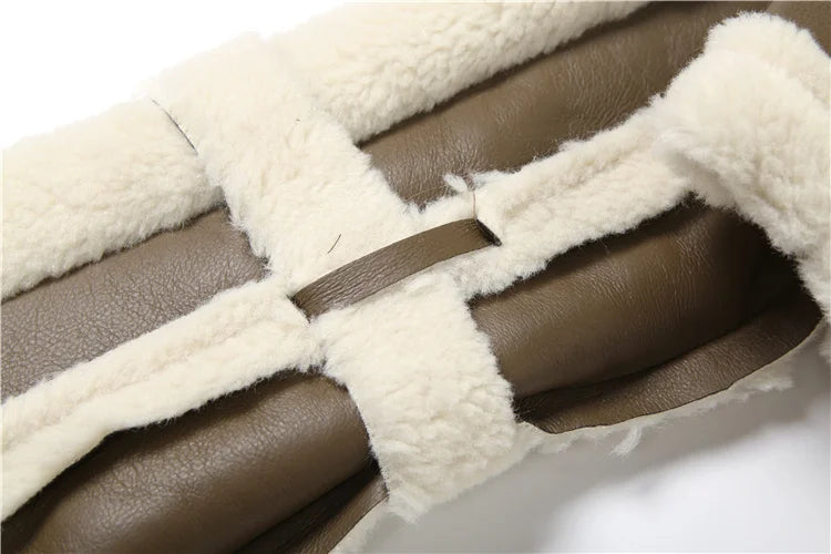 Weird Puss Furry Patchwork Women Crop Jacket Hipster Full Sleeve Open Stitch Hipster Streetwear Warm Outwear Basic Wild Coat