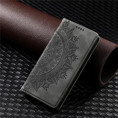 Wallet Luxury Phone Case For Xiaomi Redmi 9A 9C NFC Note 9S 9 Pro Max Redmi9 Power 9T Leather Magnetic Flip Cover Totems Coque