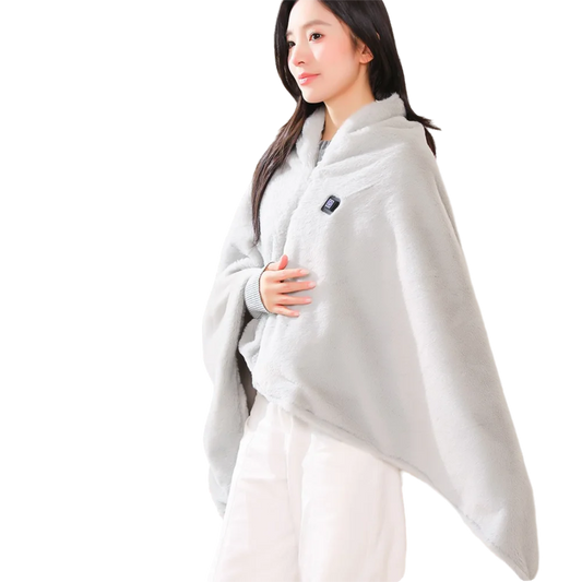High Quality Wearable USB Electric Heated Blanket 3 Heating Levels Portable Warming Shawl Washable Heating Lap Blanket Winter