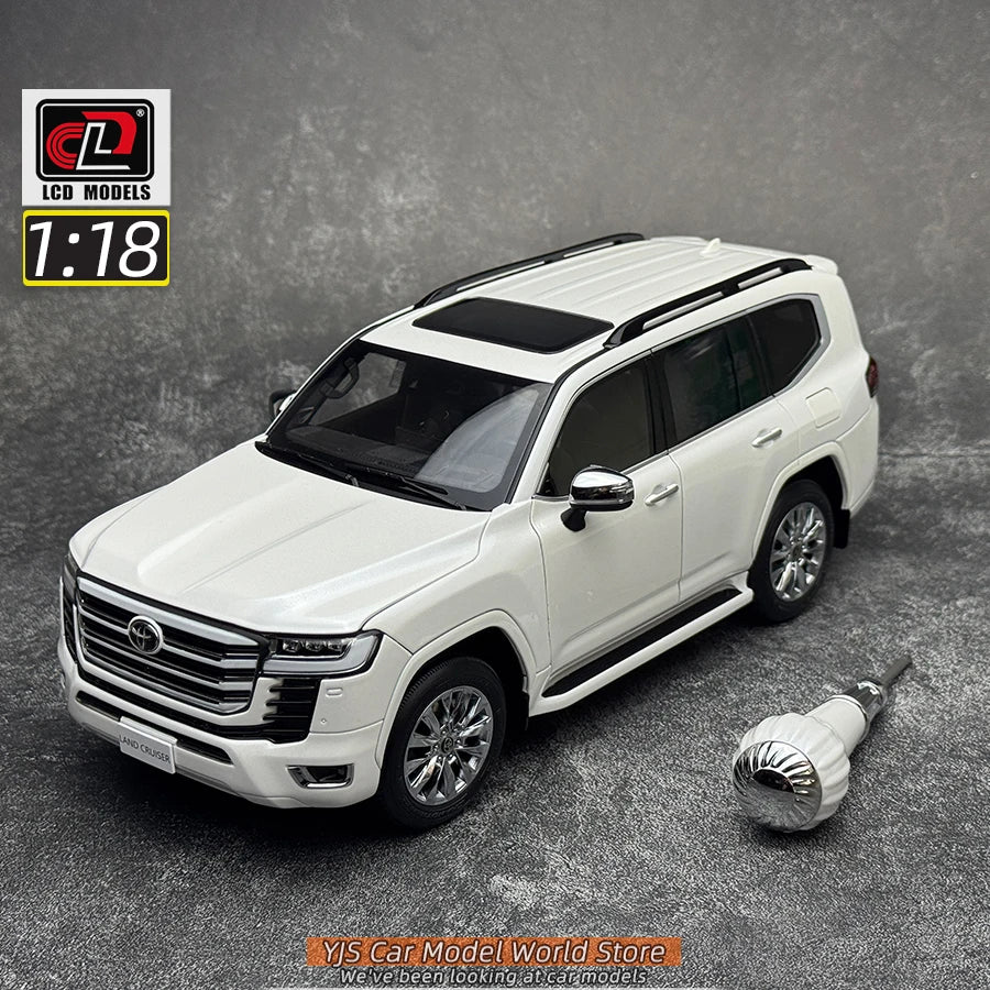 LCD Diecast model 1/18 scale Land Cruiser LC300 ZX SUV Metal car model Static display collection holiday gifts