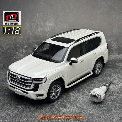 LCD Diecast model 1/18 scale Land Cruiser LC300 ZX SUV Metal car model Static display collection holiday gifts