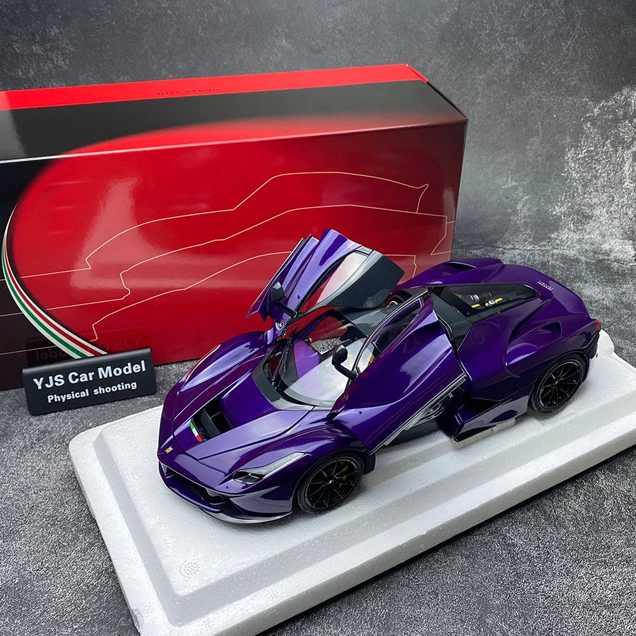 BBR MODELS 1/18 LaFerr sports car red metal static display car model collection Diecast model