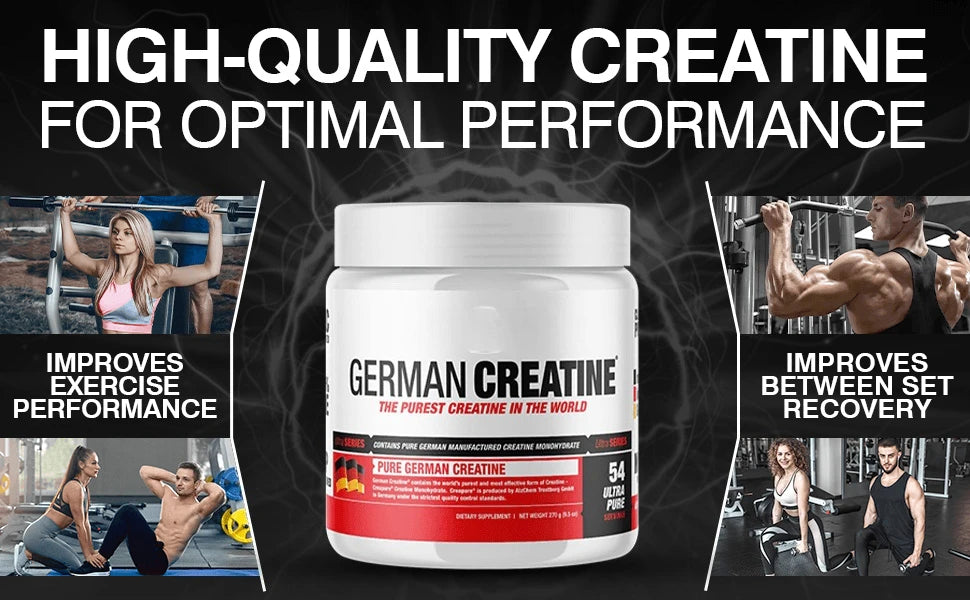 Micronized Creatine Monohydrate Powder, 99.99% Pure Creapure for Muscle Growth, Strength & Performance, Supports Muscle Recover