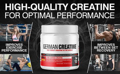 Micronized Creatine Monohydrate Powder, 99.99% Pure Creapure for Muscle Growth, Strength & Performance, Supports Muscle Recover