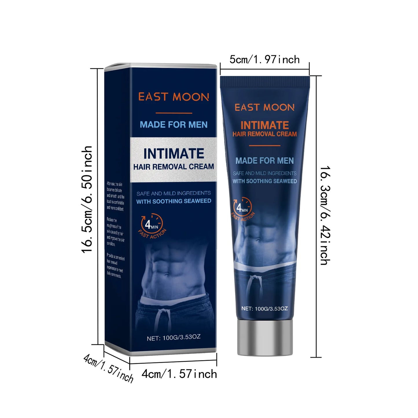East Moon Avocado Man Hair Removal Cream Intimate Areas Good Smelling Non Irritating Permanent Painless Body Beard Hair Remover
