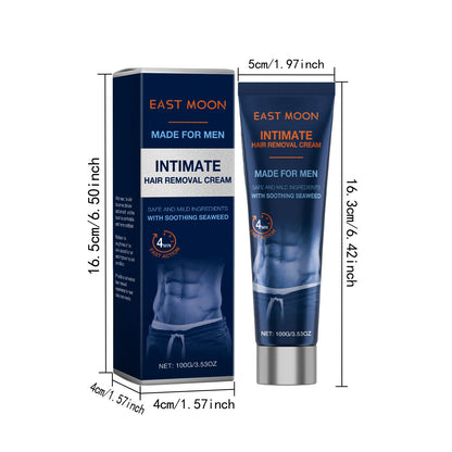 East Moon Avocado Man Hair Removal Cream Intimate Areas Good Smelling Non Irritating Permanent Painless Body Beard Hair Remover