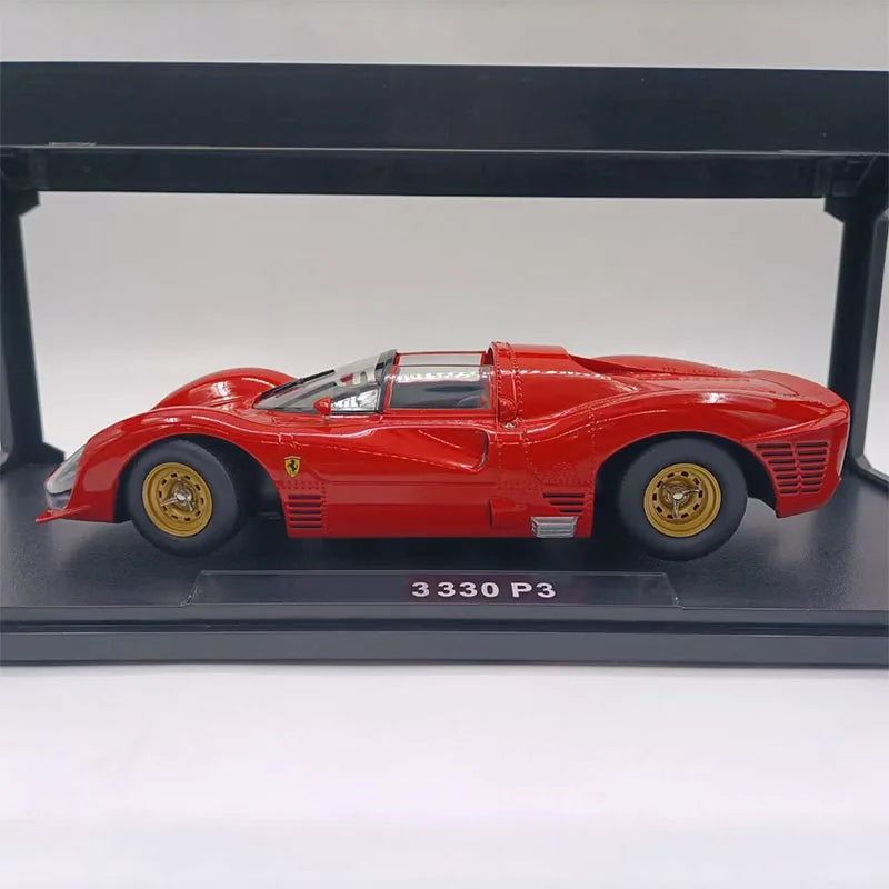 F 330 P3 4.0L V12 Scale1:18 Two-door Coupe Simulation Alloy Car Model Display Collectible Toy Gift Souvenir Decration