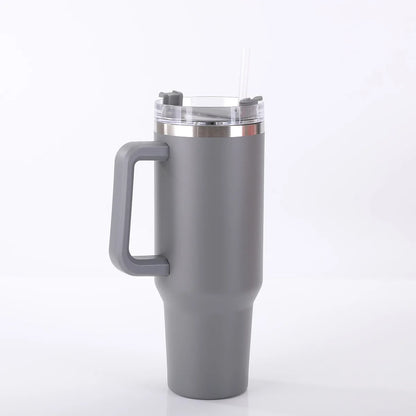 Personalized 40oz Customized Thermos Cups/Handle & Straw - Custom Name/Photo Insulated Stainless Steel Cup