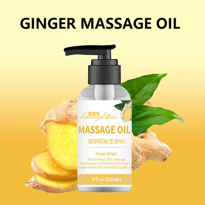 Ginger Massage Oil for Relaxing Muscles Massage Oil for Massage Body Oil for Skin Moisturizing for Men and Women 120ml