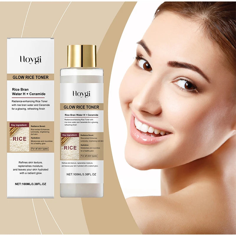 Hoygi Peel Shot Ampule Set Rice Toner Moisturizing Facial Essence Glowing Skin Water-oil Balancing Essence Revitalizing Skin Dullness