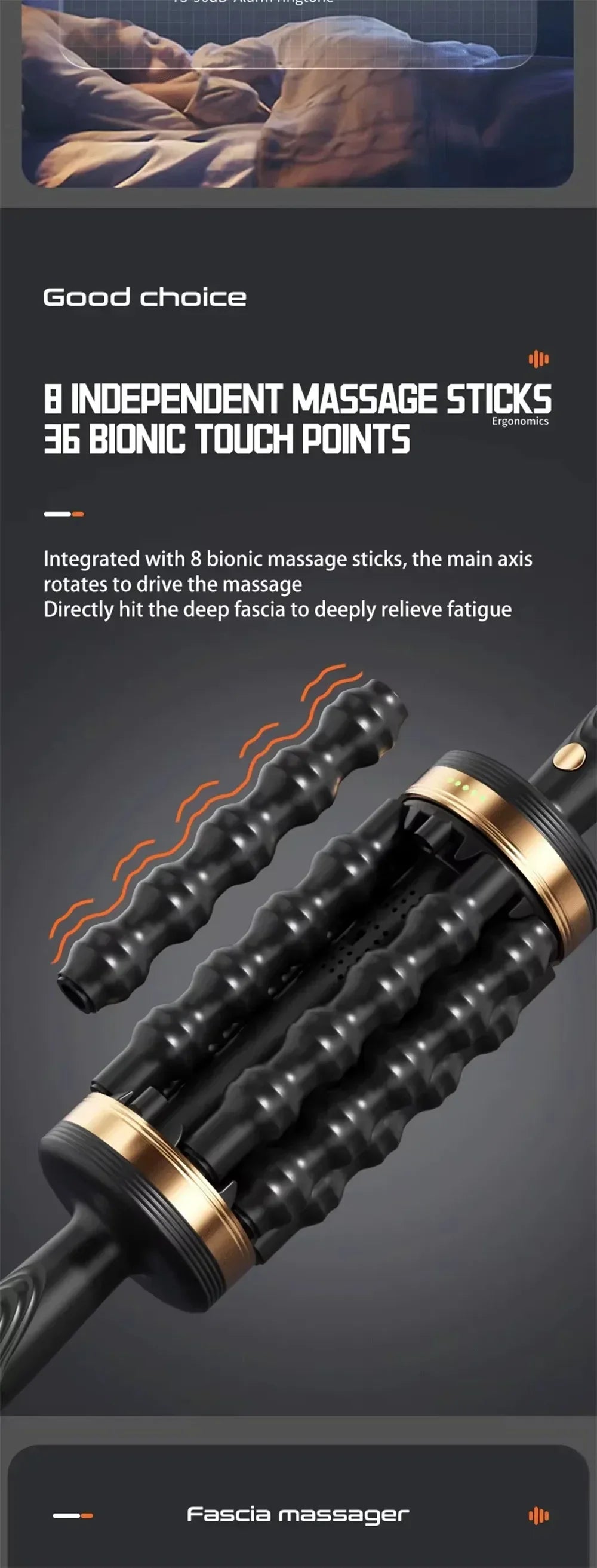 Hand Held Massager Relax Stress Massager for Muscle Rolling Percussive Massager Powered Muscle Roller Massager Whole Body Relax