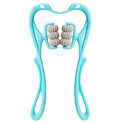 Handheld Neck Massager Trigger Point 6 Balls Roller Massager for Relieve Neck Shoulder Muscle Soreness & Tension Headache