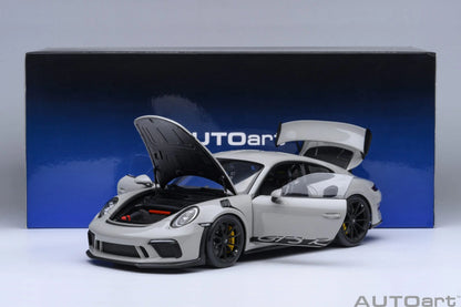 AUTOART 1/18 Scale New Porsche 911 (991.2) GT3 RS Weissach Package Car model Sports car Static collection