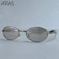 Sexy Small Oval Punk Sunglasses Women 2026 Luxury Vintage Steampunk Metal Frame Sun Glasses For Ladies Trendy Traveling Shades