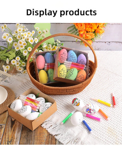 DIY Hand-Painted Easter Eggs, Easter Home Décor, Creative Easter Gift for Easter Party