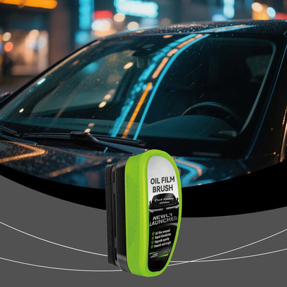 Automotive Car Oil Film Cleaning Brush,150ml Glass Oil Film Remover for Car Window,Windshield Brush For Car Care