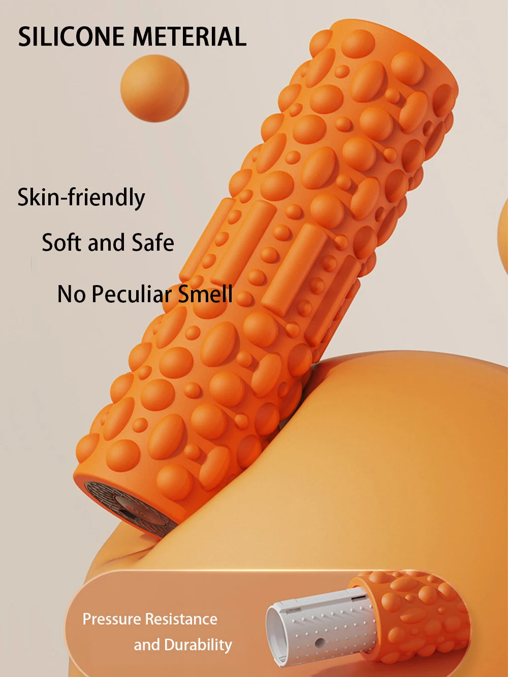 Rechargeable 5 Gears Vibrating Massage Ball Portable Peanut Massager Vibrating Foam Roller For Fitness Mobility Yoga Relaxation