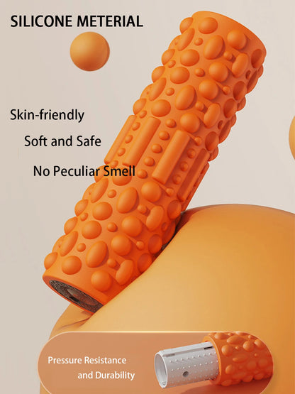 Rechargeable 5 Gears Vibrating Massage Ball Portable Peanut Massager Vibrating Foam Roller For Fitness Mobility Yoga Relaxation
