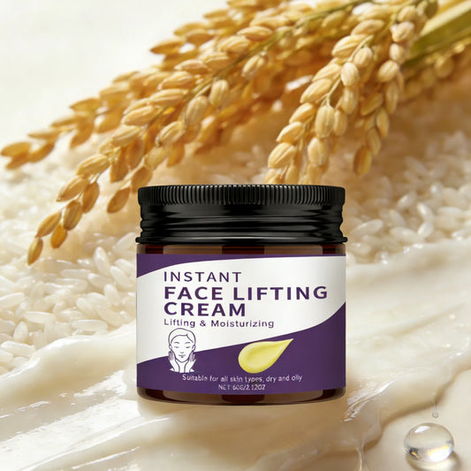 Rice Instant Face Lifting Cream Deep Hydration Soft Smooth Tighten Skin Firming Hydrolyzed Collagen Wrinkle Improvement Cream