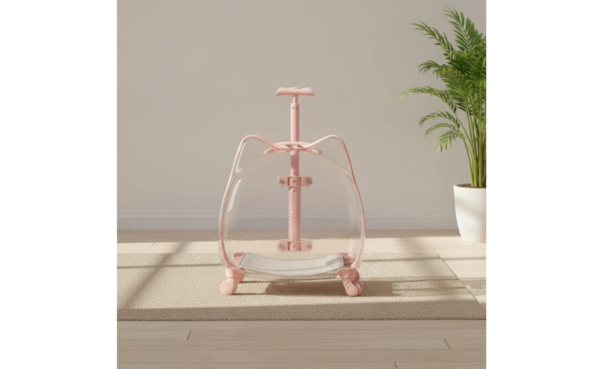 Pet Carrier with Wheels Sturdy Wheeled Pet Carrier Sturdy Small for Cats, Travel, Vet Visits