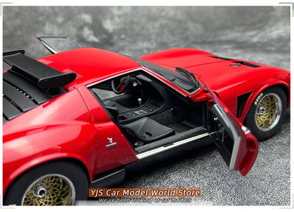 AUTOart 1:18 SCALE  Lamborghini MIURA SVR "JOTA" Car model Static ornament Collect Holiday gift