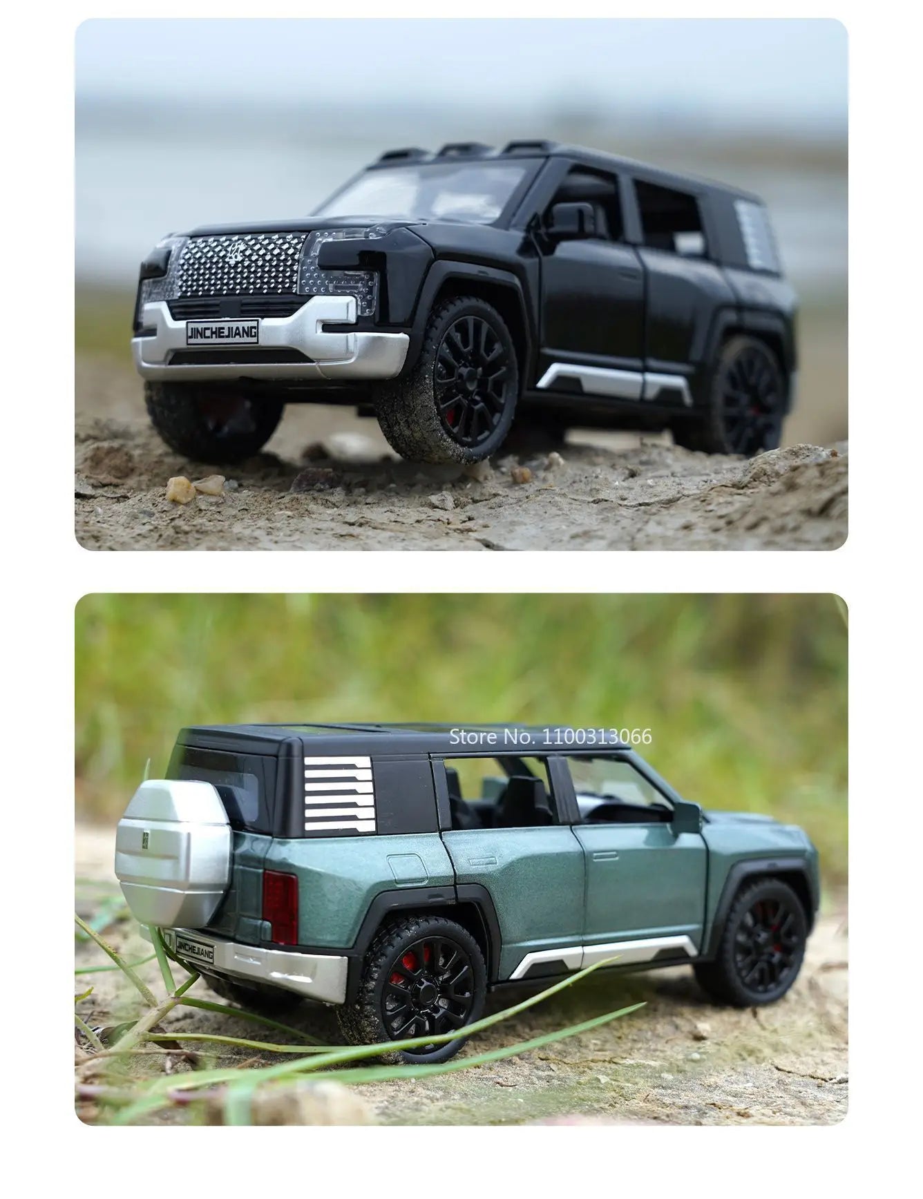1/32 Alloy Model Cars BYD Look Up Off-road Vehicles Diecasts Model Toy 6 Doors Can Be Opened with Light Sound SUV for Gifts