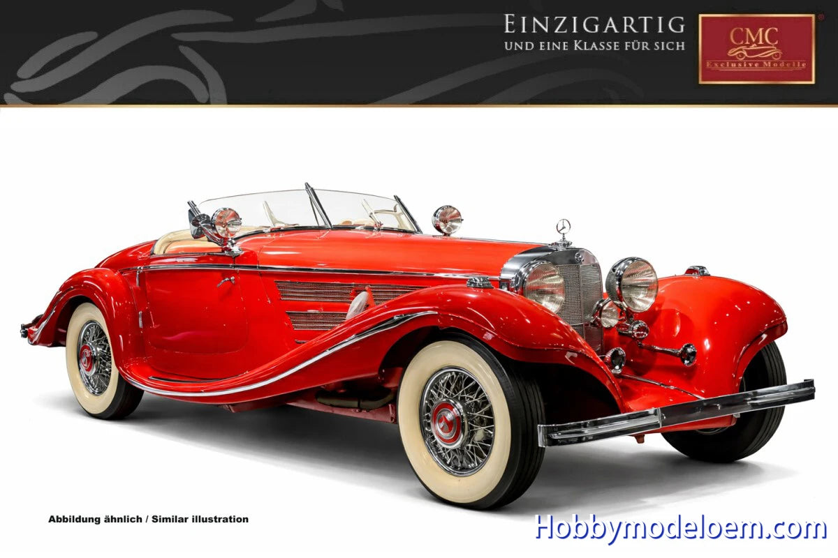 Pre sale CMC 1:18 Mercedes Benz 500K sports car alloy fully open car model collectibles limited edition worldwide