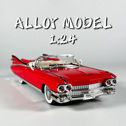 Retro luxury 1:24 convertible sports car alloy model, exquisite desktop ornaments, best collection for car model enthusiasts