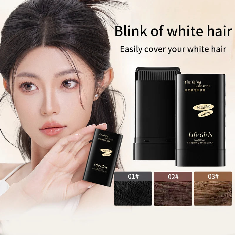 Life Girls Reabal with Hair Comb Coloring Gray Hair, Covering, Natural Glossy, Convenient to Carry, Convenient to Color on Comb, Dye Hair, Covering Your Outside, Convenient to Carry When Covering Ornaments