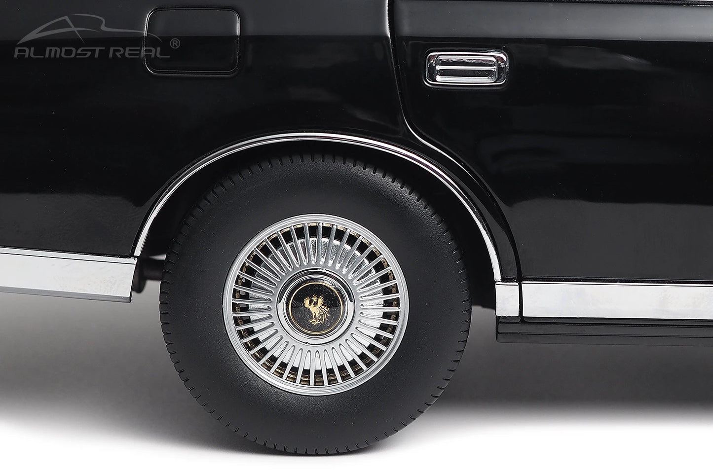 Almost Real Car model 1/18 Toyota Century alloy full open model 1997 black Static collection Collect Holiday gift