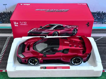 Bburago 1:18 Ferrari F80 Hardcover Full Open Model  Simulation Alloy Miniature Die-Casting Model Custom Gifts